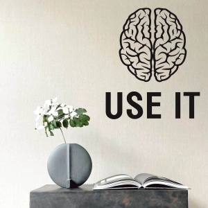 تابلو طرح عقل و مغز با عبارت USE IT ، کد 1089