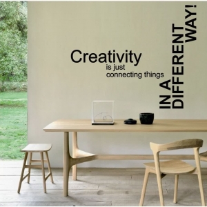 تابلو نوشته دیواری خلاقیت creativity ، کد 1037