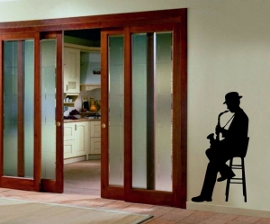استیکر چوبی نوازنده ساکسیفون، کد 255