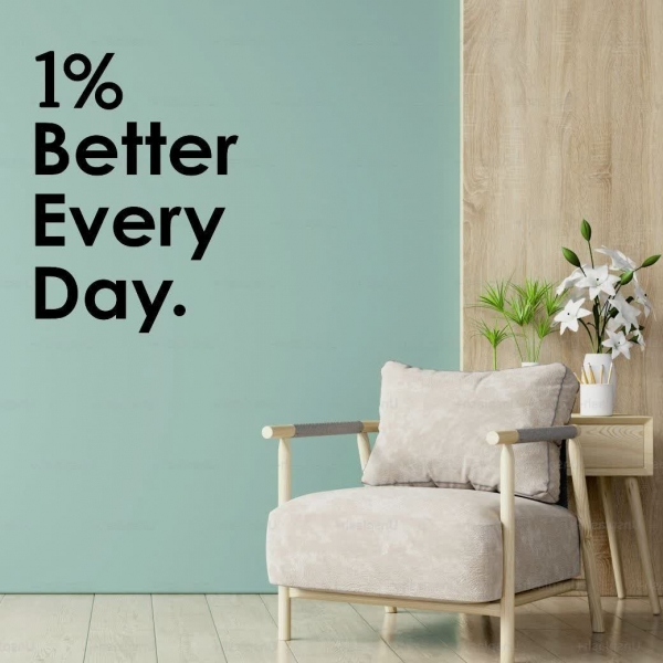  تابلو تکست انگیزشی انگلیسی better every day ،کد 1085