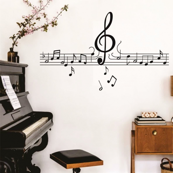 تابلو خط حامل نت های موسیقی ، کد 1093 تابلو خط حامل نت های موسیقی ، کد 1093