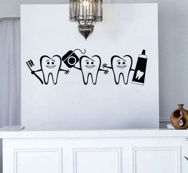  طراحی مطب دندانپزشکی کودکان با طرح فانتزی مسواک و خمیردندان، کد 952