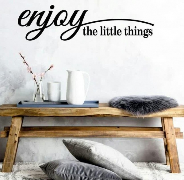 برچسب دیواری انگیزشی enjoy the little things ، کد 877