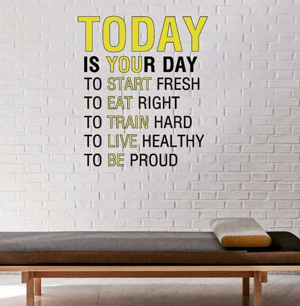 استیکر دیواری جملات انگیزشی today is your day،کد 781