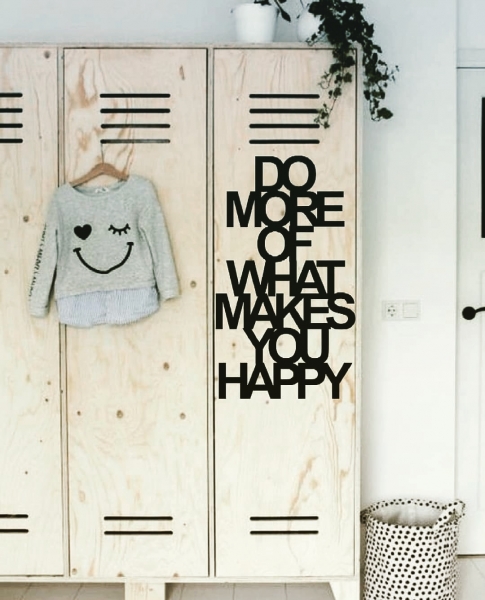 استیکر دیواری انگیزشی Do more what make you happy ، کد 750