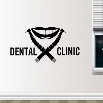خرید و مشخصات تابلو دیواری دندانپزشکی DENTAL CLINIC ، کد 954