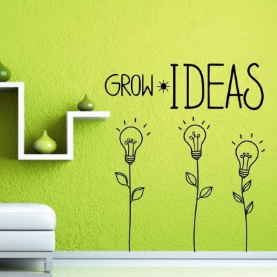 برچسب دیواری موضوع رشد ایده و نوآوری grow idea، کد 1052
