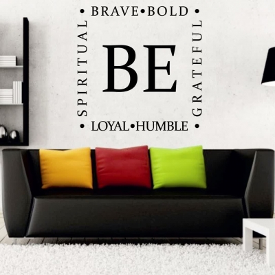 تابلو دیواری کلمات مثبت و انرژی بخش Be Brave ،کد 1088