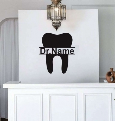 تابلو دکوری تک دندان برای دیزاین مطب دندانپزشکی ، کد 992