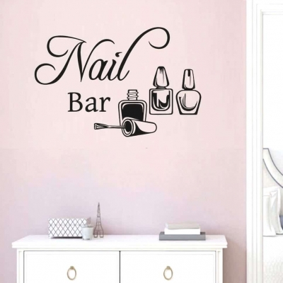 تابلو دکوراتیو سالن ناخن NAIL BAR ،کد 1075