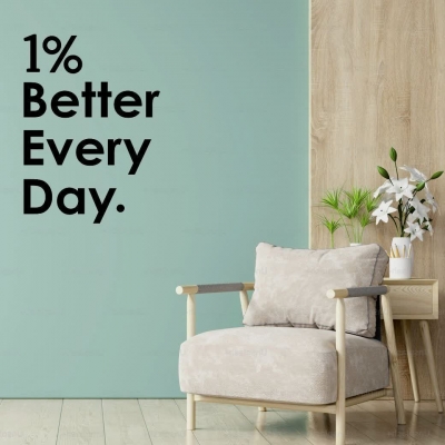  تابلو تکست انگیزشی انگلیسی better every day ،کد 1085