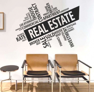 برچسب دیواری Real Estate مشاور املاک ، کد 1019