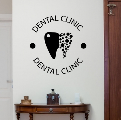  تابلو لوگو دندانپزشکی دنتال DENTAL CLINIC ، کد 988