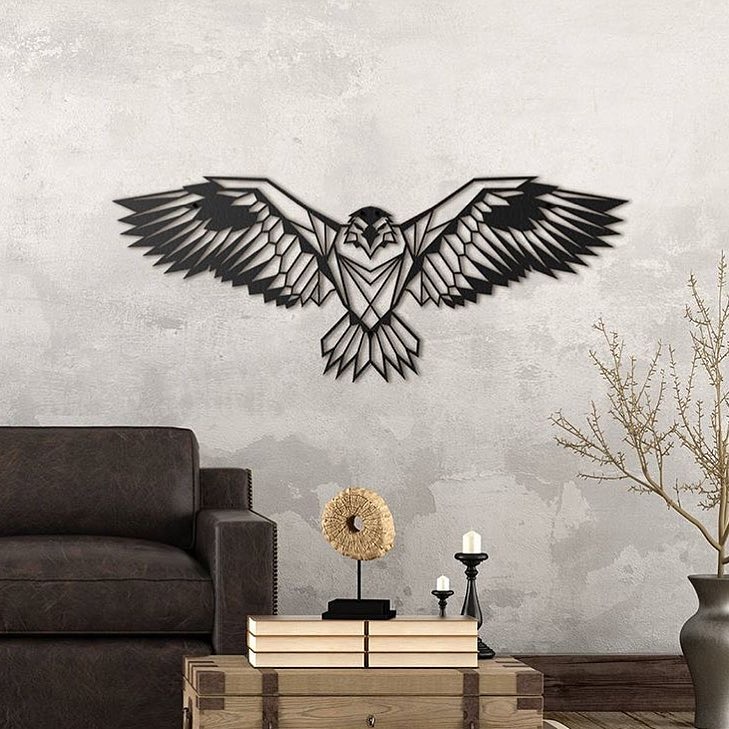 دکور خانه به سبک فرهنگ آمریکایی یانکی عقاب نماد ایالات متحده آمریکا