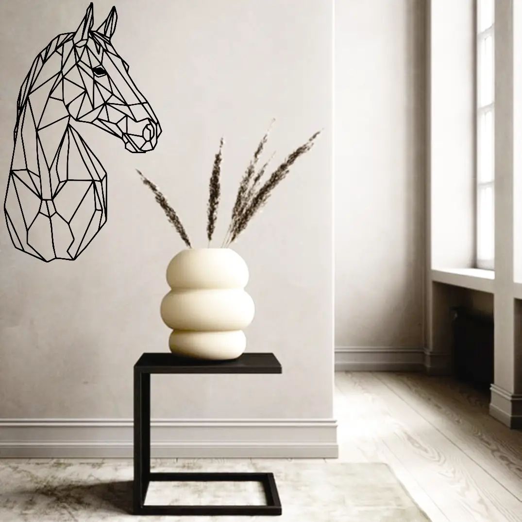 تابلو اسب زیبا  برای دیزاین کلینیک دامپزشکی ، تابلو دکوراتیو  مطب حیوانات ، تابلو برجسته اسب 